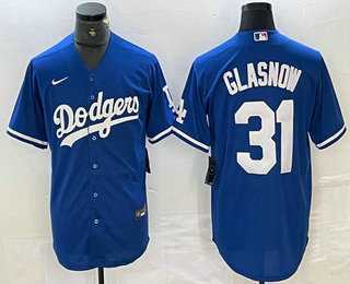 Men's Los Angeles Dodgers #31 Tyler Glasnow Blue Stitched Cool Base Nike Jersey,We sell and wholesale Men's Los Angeles Dodgers #31 Tyler Glasnow Blue Stitched Cool Base Nike Jersey on line form chian!